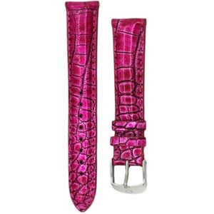 Michelle watch straps 16mm sea pink alligator